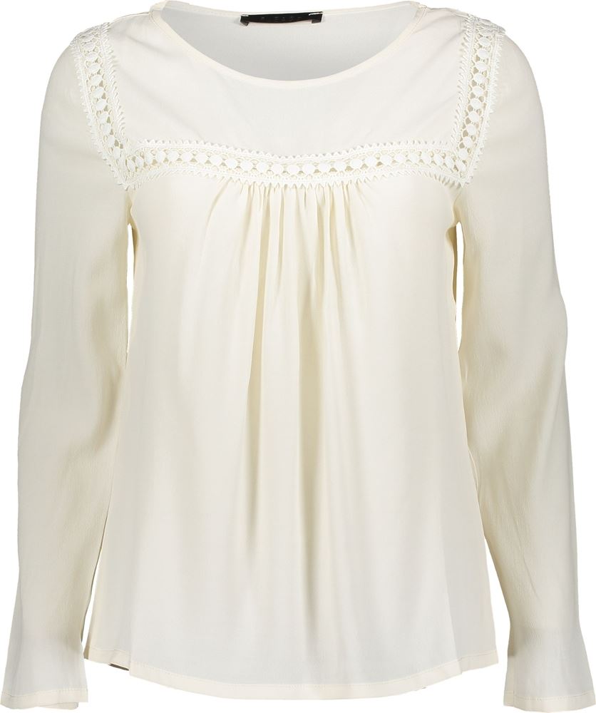 Please Blusen Shirt Stickerei creme M908H2576 