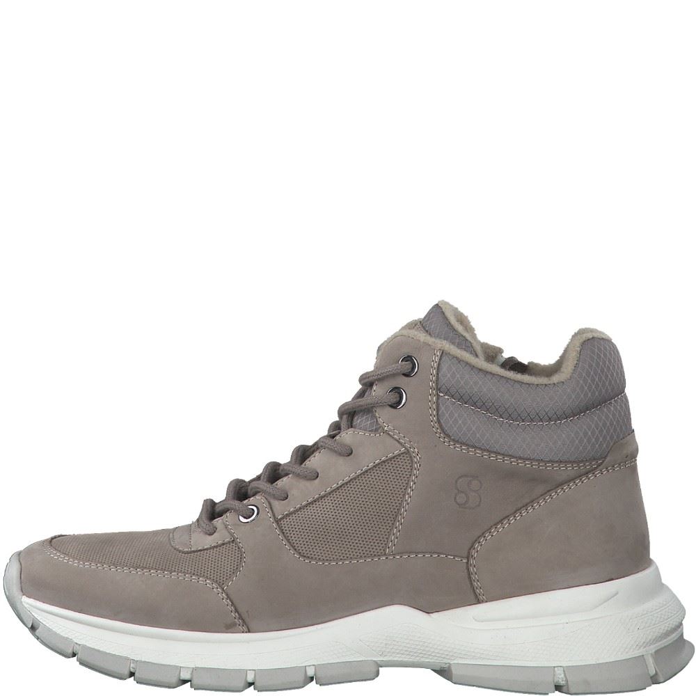 s.Oliver Herren Schnürboots Schnürschuh  Warmfutter grau schwarz S22 5-5-15201-29 42 | 341 TAUPE | 