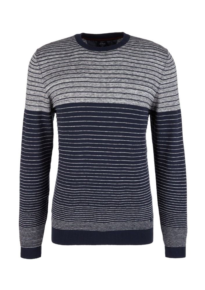 s.Oliver Pullover Strick Rundhals 03899615236 XXL | 59G3 black iris | 