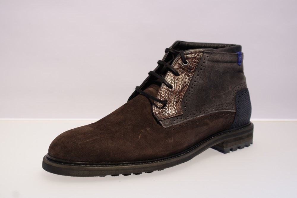Floris van Bommel Schnürschuh 10978 8,5 | 06 brown snake | 