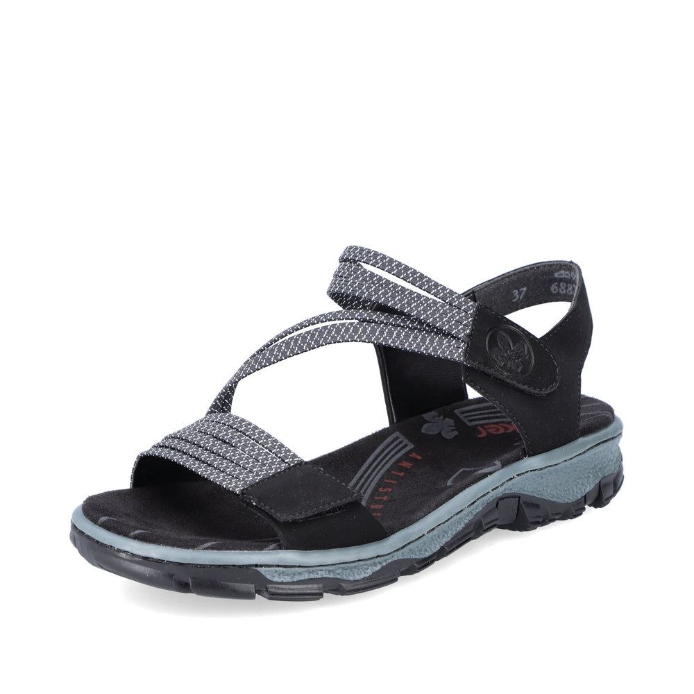 Rieker Damen Trekkingsandalen graphitschwarz S13 68871-00 
