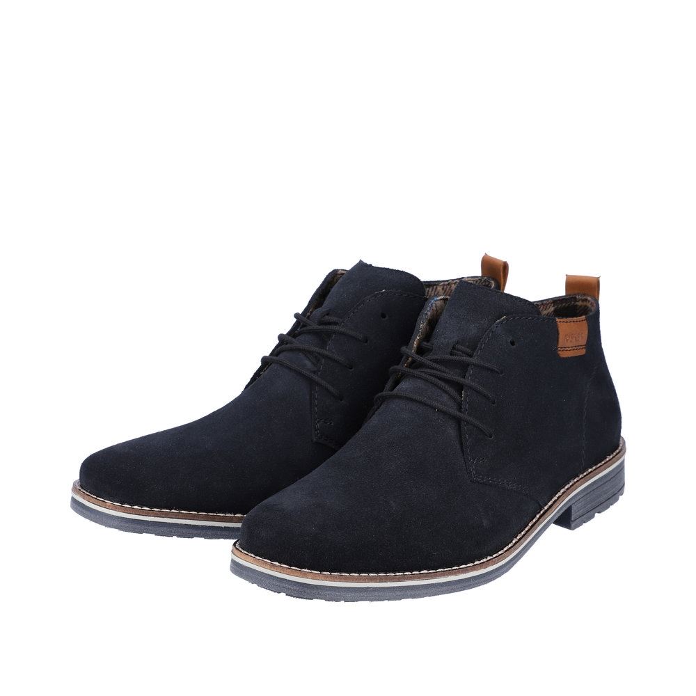 Rieker Antistress Herren Schnürschuh Rauleder blau S23 33206-14 