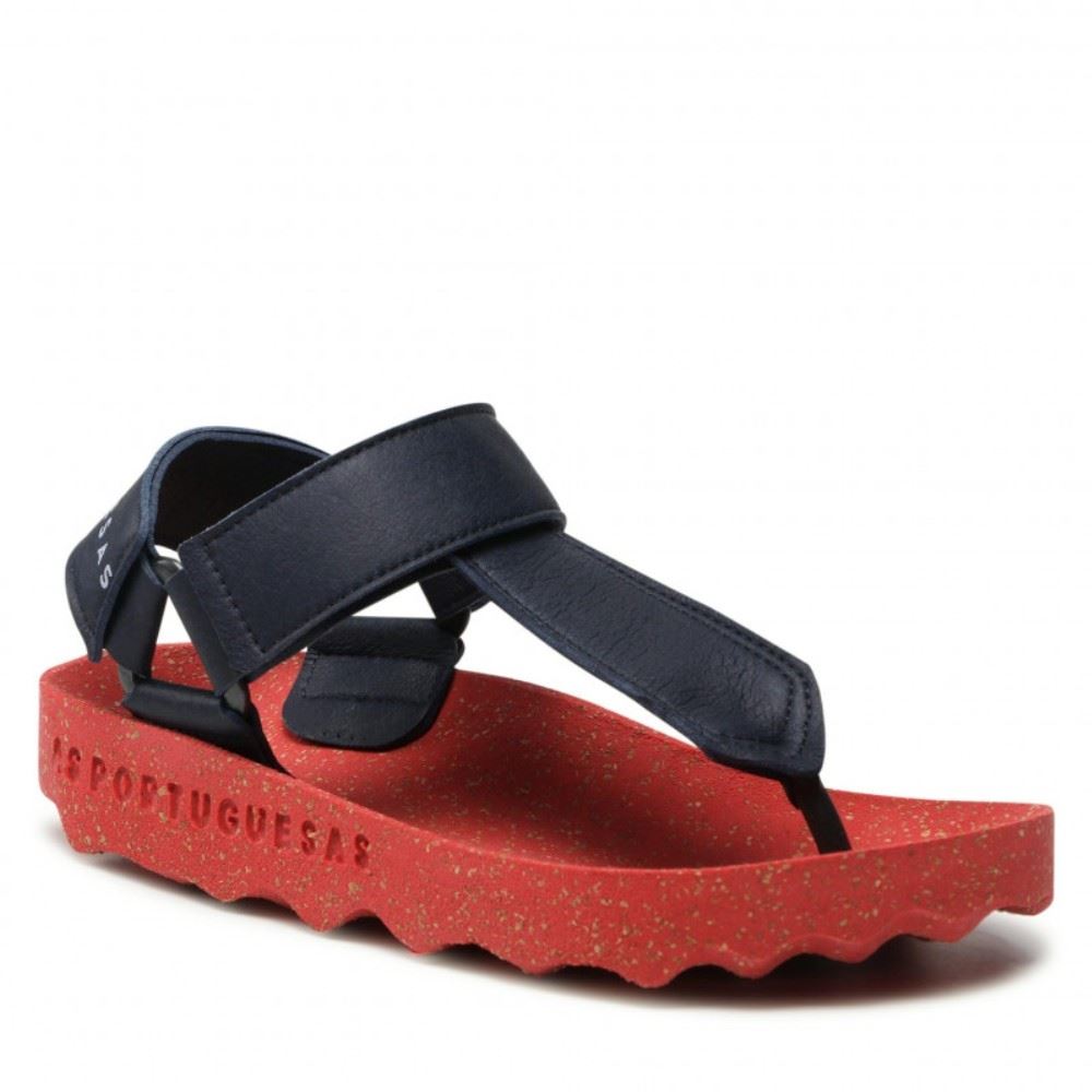 ASPORTUGUESAS Zehenstegsandale Kork nachhaltig kautschuk P018077011 39 | navy/red | 