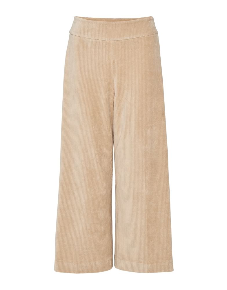 OPUS Hose Culotte Misha corduroy Cord Reißverschluss beige S22 241765954100 42 | 2088 macadamia | 