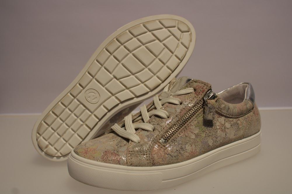 Aco Sneaker Reißverschluß Kim 48 Blumen 520/8178 39 | 1405 ice flox | 