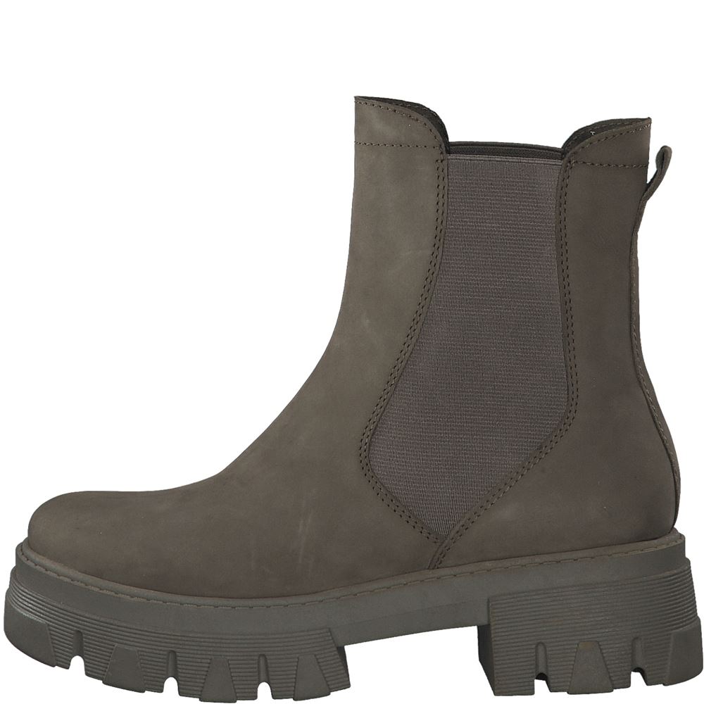 MARCO TOZZI Chelsea- Boot Leder grün S22 2-2-25403-29 