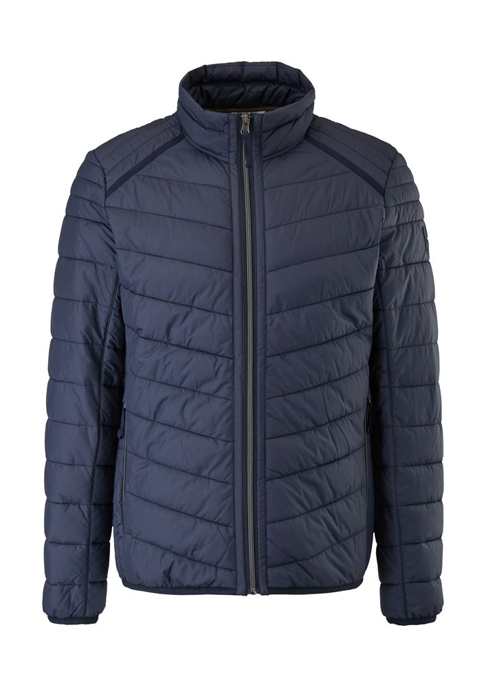 s.Oliver Herren Jacke Steppung Stehkragen blau schwarz S22  2120684 
