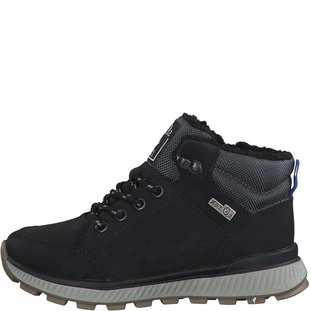s.Oliver Kinder  Jungen Schnürschuh Halbhoch TEX- Membran schwarz S21 5-5-45100-27 33 | 098 BLACK COMB. | 