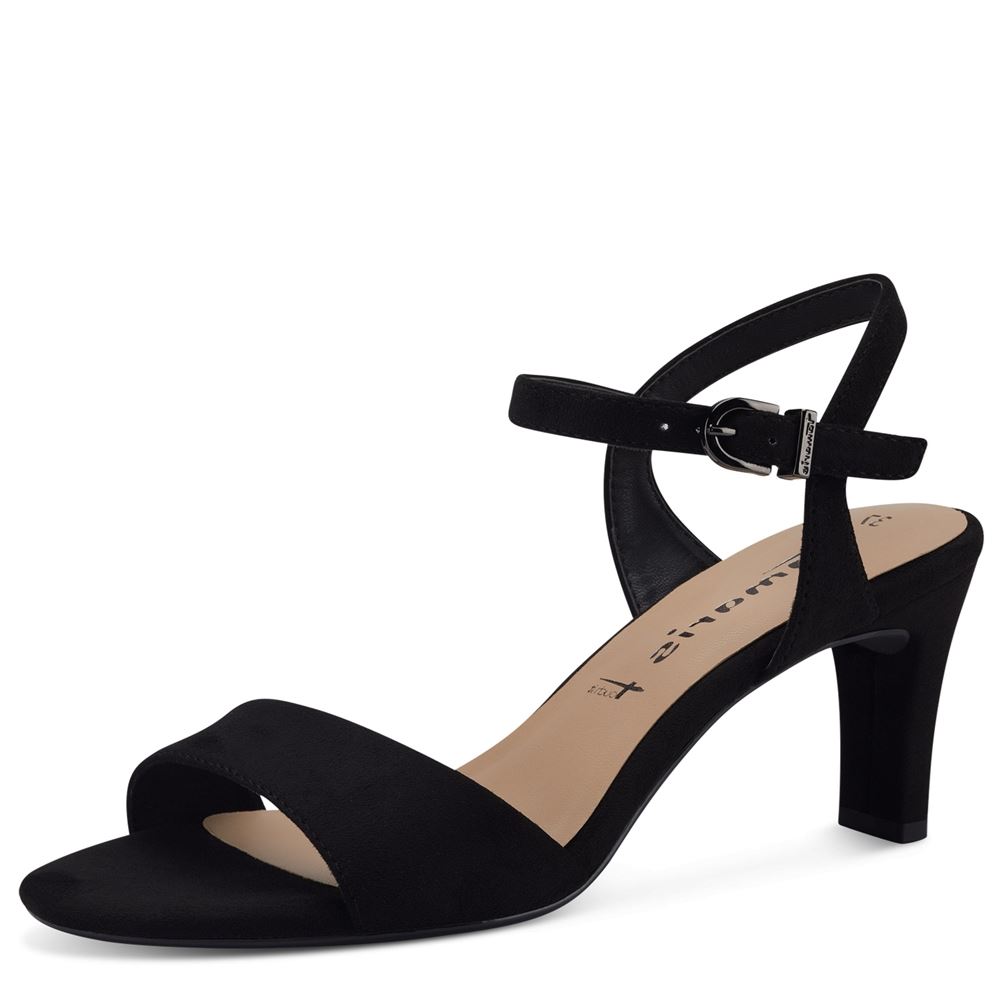 Tamaris Sandalette black, royal blue S13  1-1-28028-20 