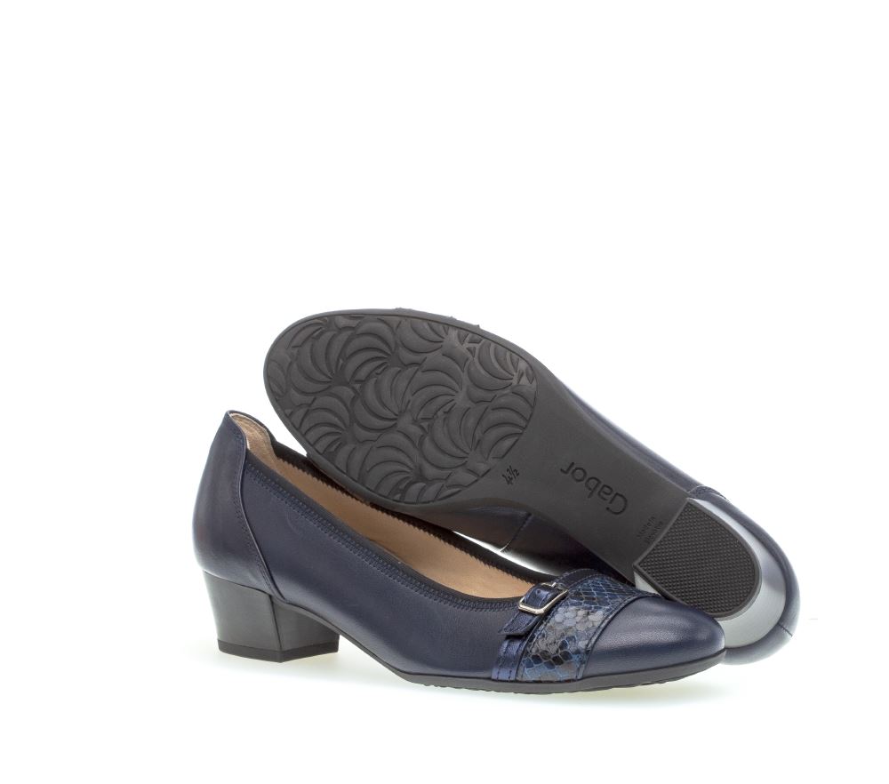 Gabor Pumps rund blau 42.203.66 