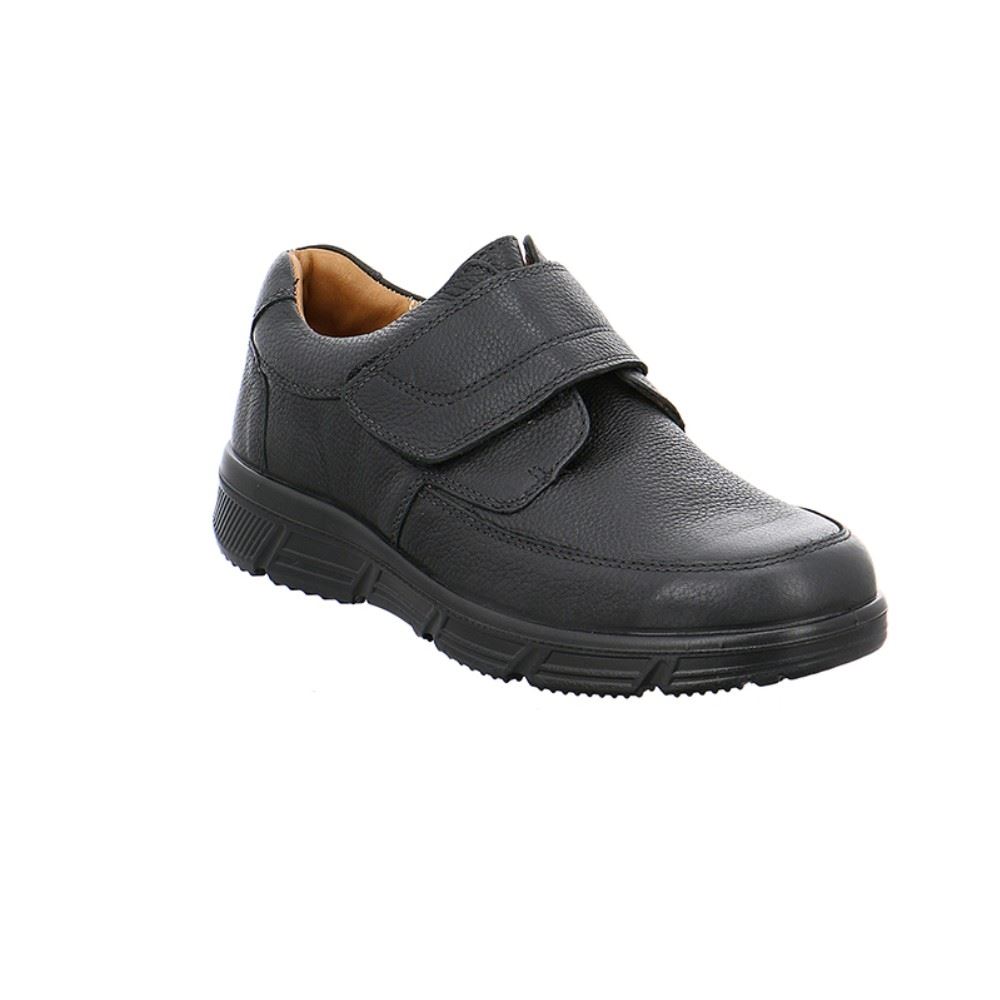 Jomos Halbschuh Slipper Klettverschluss K - Weite schwarz 461406 