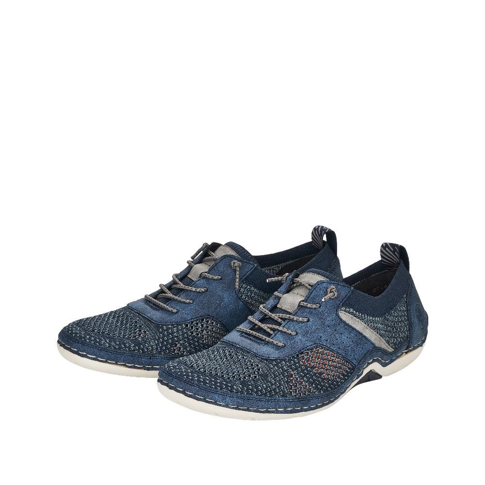 Rieker Herren Schnürschuhe pazifikblau 07551-15 41 | baltik/baltik/g | G