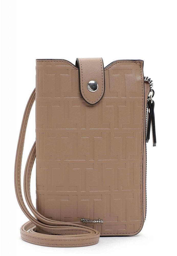 Tamaris Handytasche Juliane Allover-Prägung beige S22 31903,900 