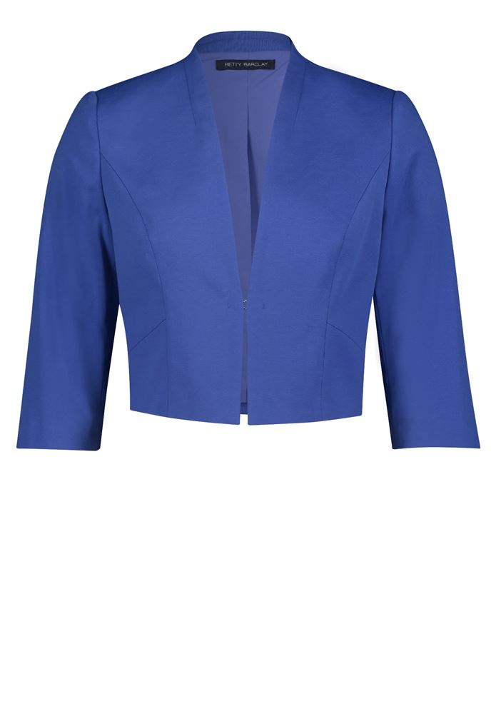 Betty Barclay Blazer 3/4 Arm Stehkragen adria blau S 13 42251856 