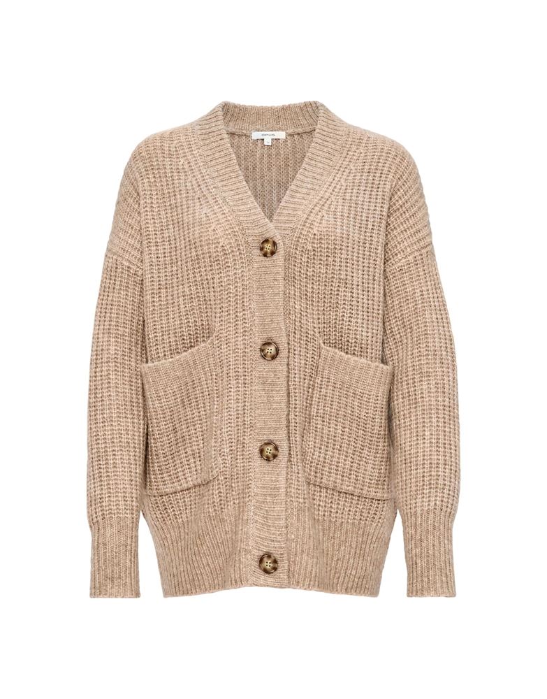 OPUS Strickjacke Daphni Oversized beige S21 247575934 