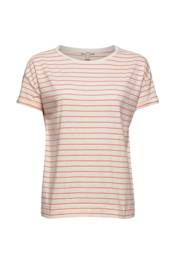 ESPRIT T- Shirt organic cotton 041EE1K364 L | E635 ORANGE RED | 