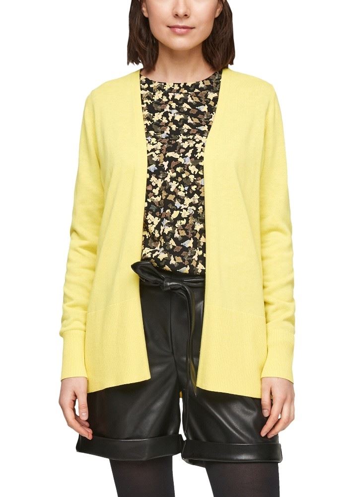 s.Oliver Strickjacke mit breiter Rippblende S11 2060951 