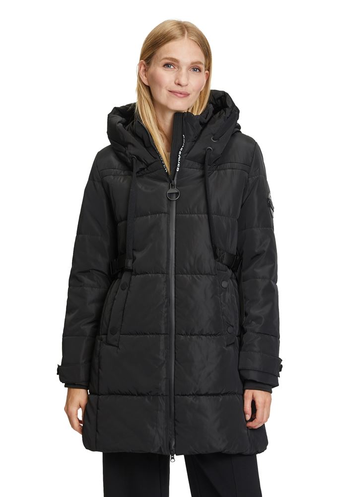 Betty Barclay Outdoorjacke Kapuze rot und schwarz S22 73031544 42 | 9045 Black | 
