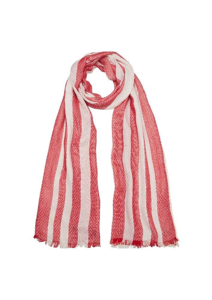 s.Oliver Langschal Fransen gestreift 2064499 OneSize | 31G1 red stripe | 