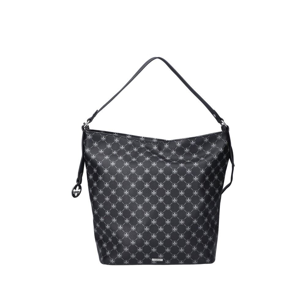 Rieker Handtasche Shopper allover-Logoprint schwarz S22 H1450-00 