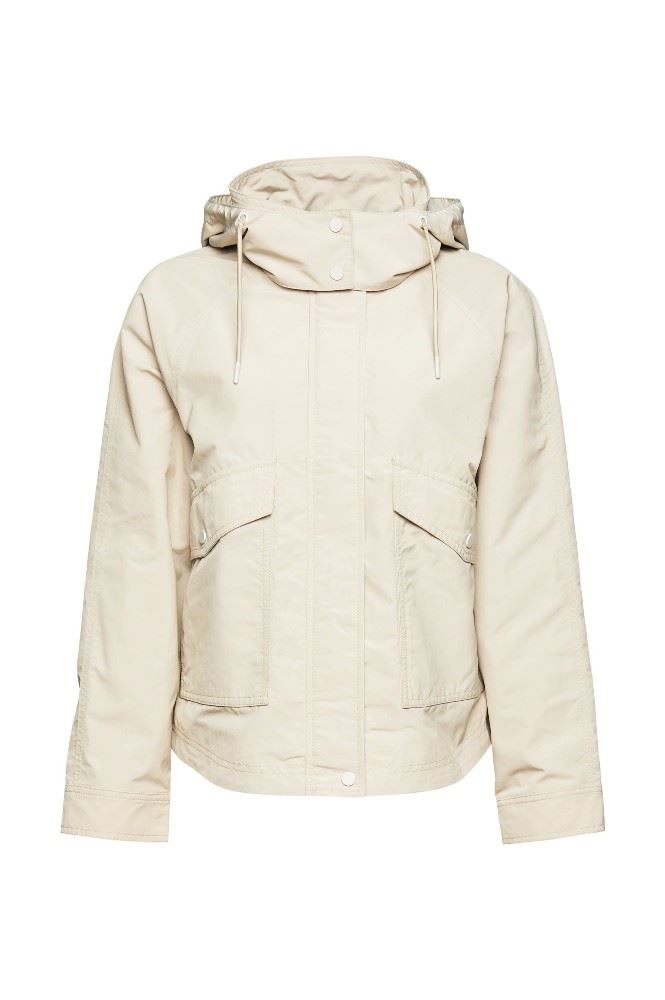 EDC Outdoor Jacke recycelt wasserabweisend beige S12 012CC1G301 