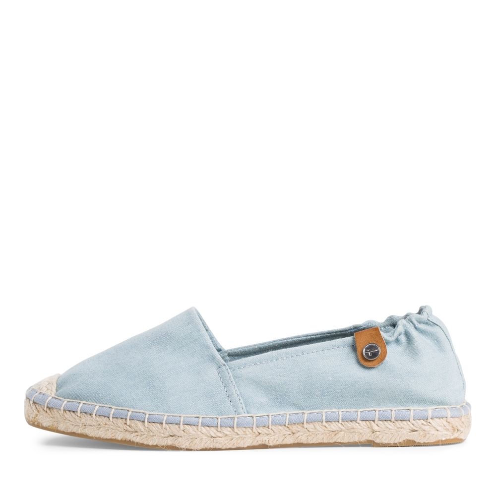 Tamaris Espadrill Slipper blau gestreift 1-1-24605-26 37 | 815 LT.DENIM JE | 