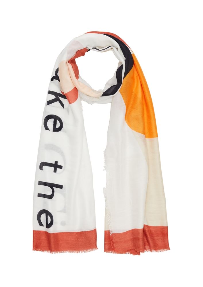 s.oliver Schal Tuch Alloverprint weiß S12 2112172 OneSize | 02D7 off-white | 