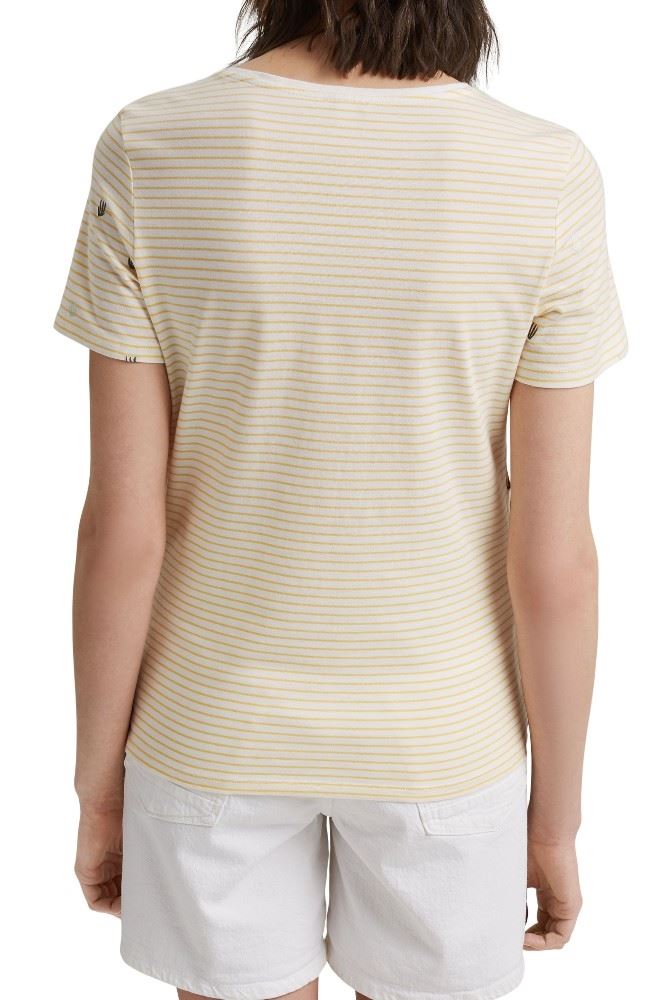 edc Streifenshirt Biobaumwolle gelb grün 051CC1K323 S | C746 LIGHT YELL | 