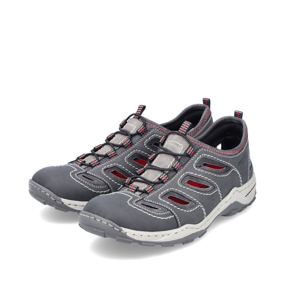 Rieker Herren Slipper mondgrau S13  08065-46 