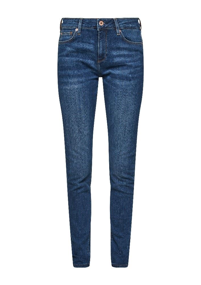 QS designed by Skinny: Super Skinny leg-Jeans blau S22 2102008 
