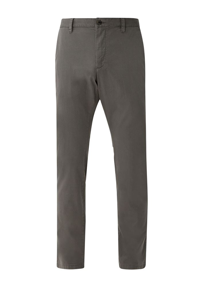 s.Oliver Hose-Chino mit Allover-Druck grau S13  2126059 