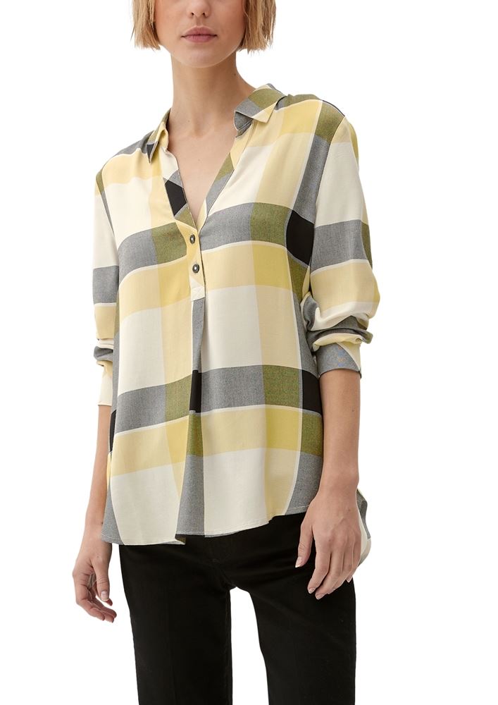 s.Oliver Bluse aus Modal-Viskose-Mix S22 2120859 32 | 81N4 BROWN | 
