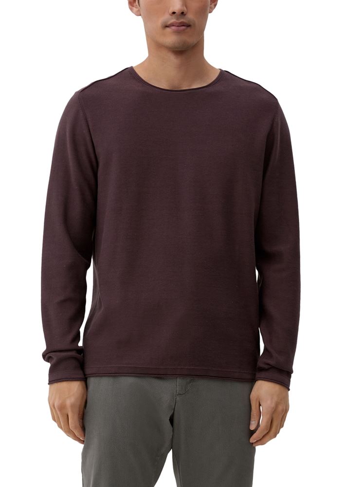 s.Oliver Pullover mit Rollsaumblende S22 2124525 