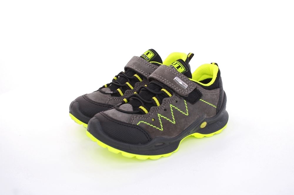 Imac Kinder Outdoor- Sneaker Halbschuh TEX- Membran Klettverschluss grau, grün S13  381918 