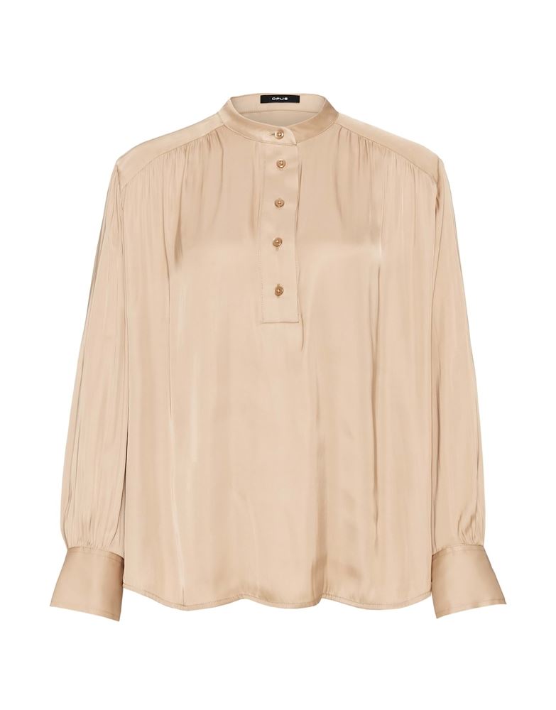 OPUS Bluse Fogeta schimmernd weite Silhouette beige S22 1012439415147 