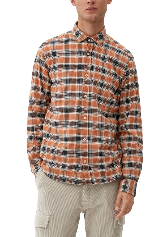 s.Oliver Hemd Regular: Karohemd aus Twill S22 2121004 