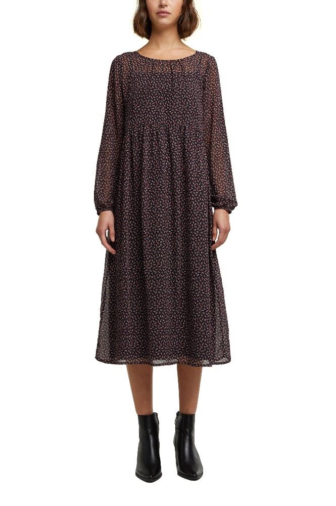 EDC Kleid Midi Chiffon 090CC1E311 36 | C003 BLACK 3 | 