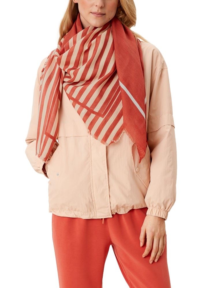 s.Oliver Tuch mit Alloverprint 2112193 OneSize | 20D7 light oran | 