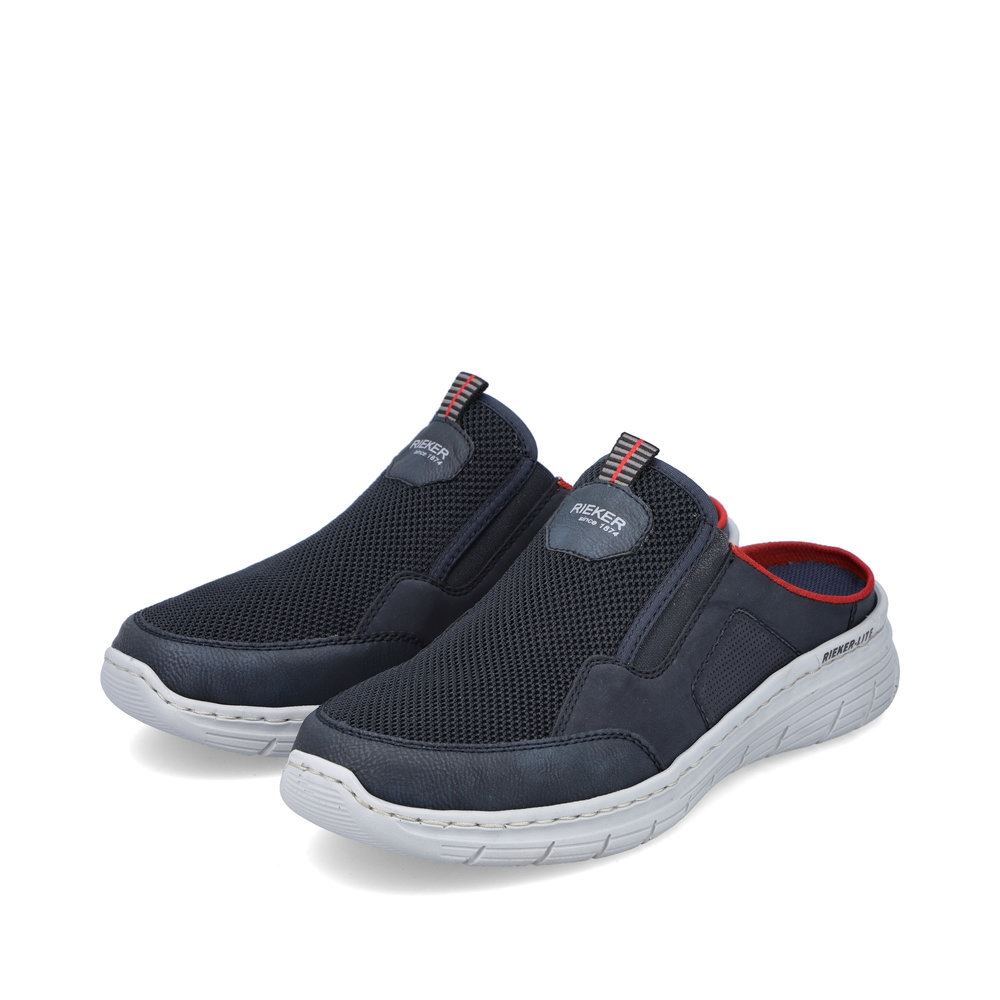 Rieker Herren Clogs marineblau-feuerrot S13  13195-14 