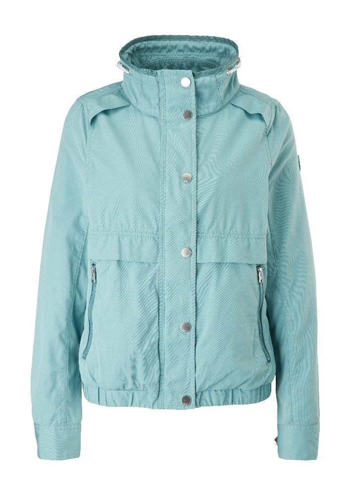QS designed by Jacke Übergang  Twillstruktur blau grün beige grau S15 2109534 L | 6553 petrol | 