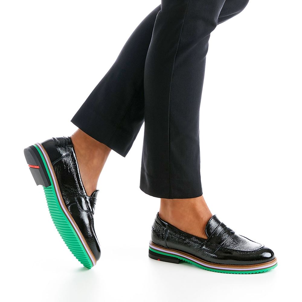 Lloyd Damen Slipper UMI Glanzleder schwarz S13 13-827-40 