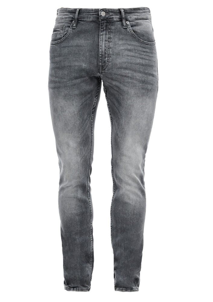 QS designed by schmale Stretchjeans grau S13  2005616 W33 | 95Z4 grey stret | L34