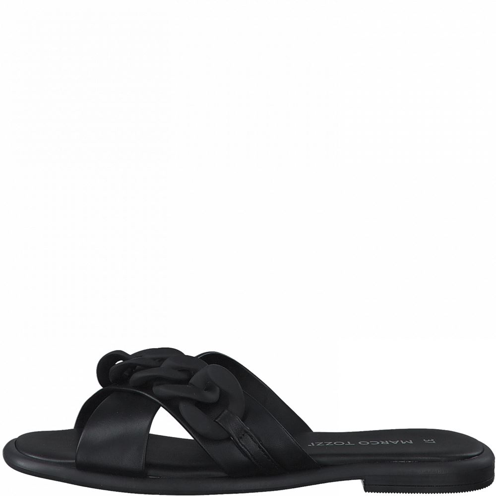 Marco Tozzi Pantolette Leder rosa schwarz S12  2-2-27121-28 37 | 001 BLACK | 