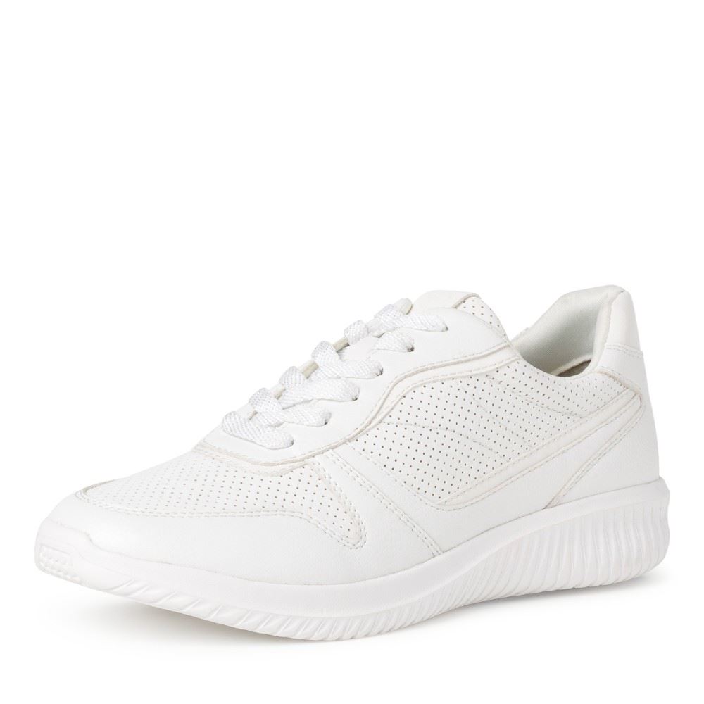 Tamaris Sneaker Wechselfussbett blau und weiß S12 1-1-23746-28 38 | 156 WHITE PUNCH | 