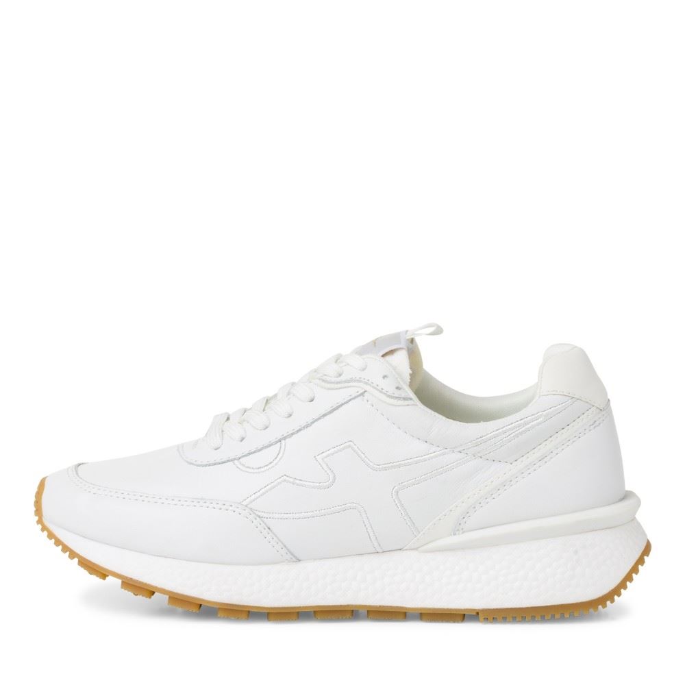 Tamaris FASHLETICS Sneaker Wechselfußbett weiß, blau S12  1-1-23747-28 38 | 100 WHITE | 