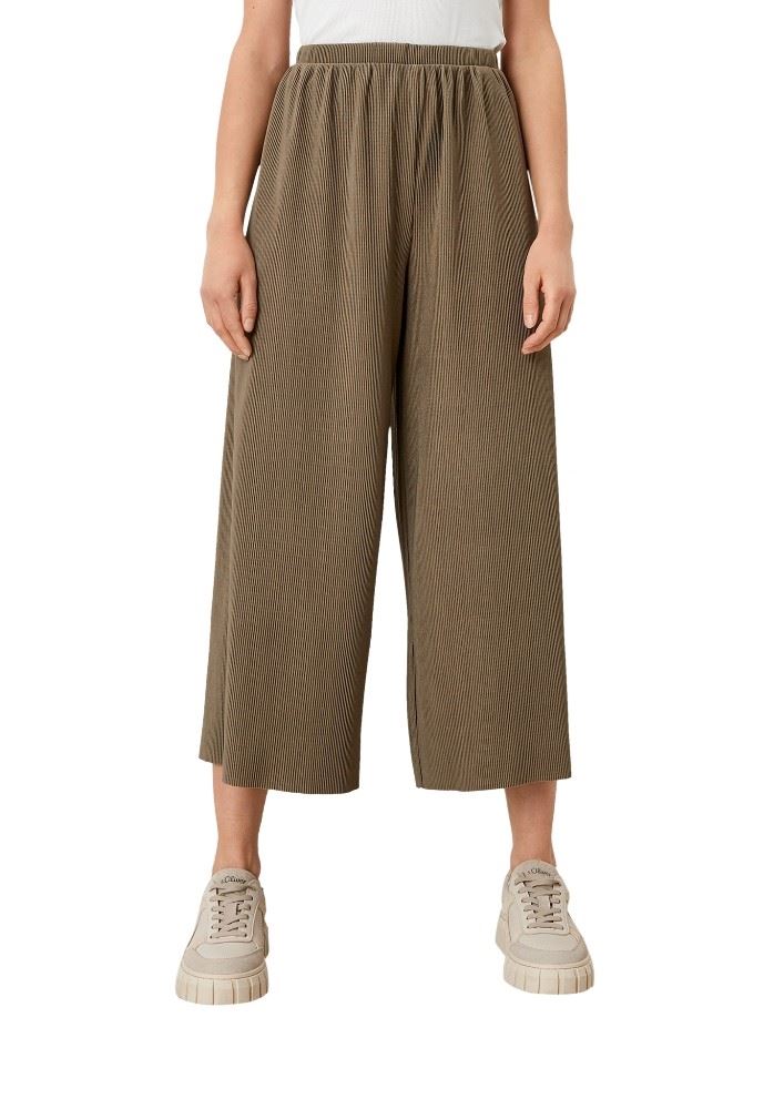 s.Oliver Culotte mit Plisseefalten 2113807 44 | 7299 dusty oliv | 