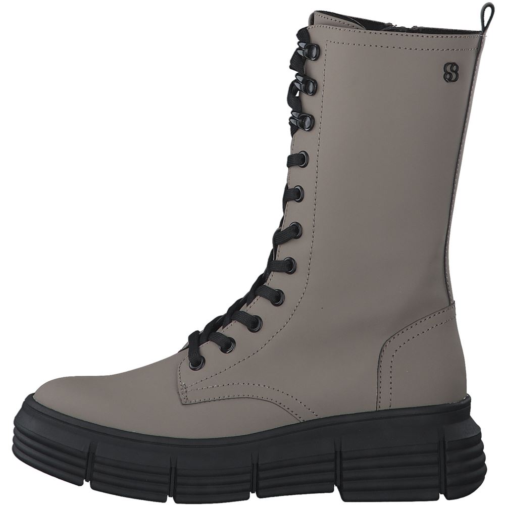 s.Oliver Damen Schnürstiefel grau S22 5-5-25211-29 39 | 341 TAUPE | 