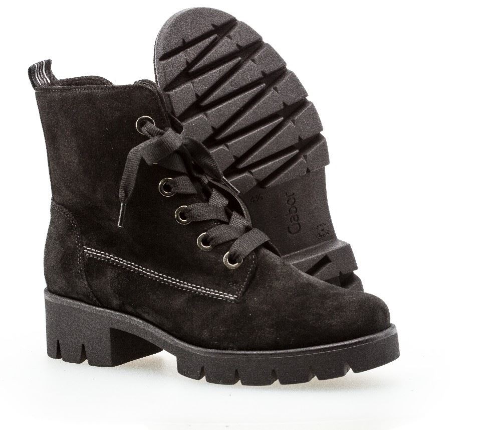 Gabor Schnürstiefelette schwarz S21 71.711.17 5 | schwarz | F