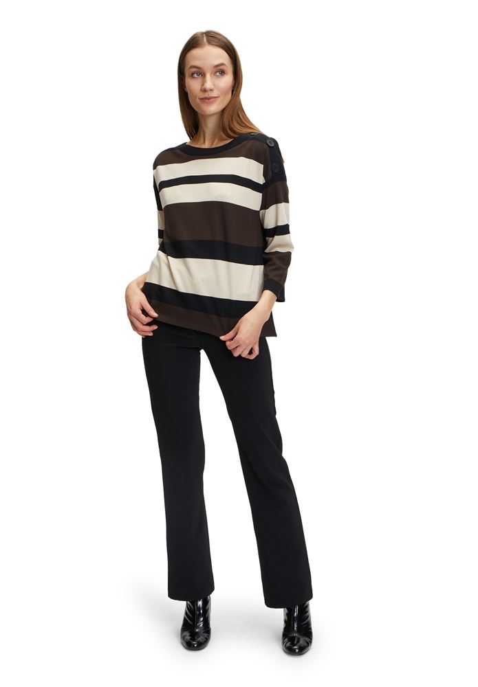 Betty Barclay Sweatshirt gestreift U - Boot Ausschnitt 3/4 Arm S21 22282986 