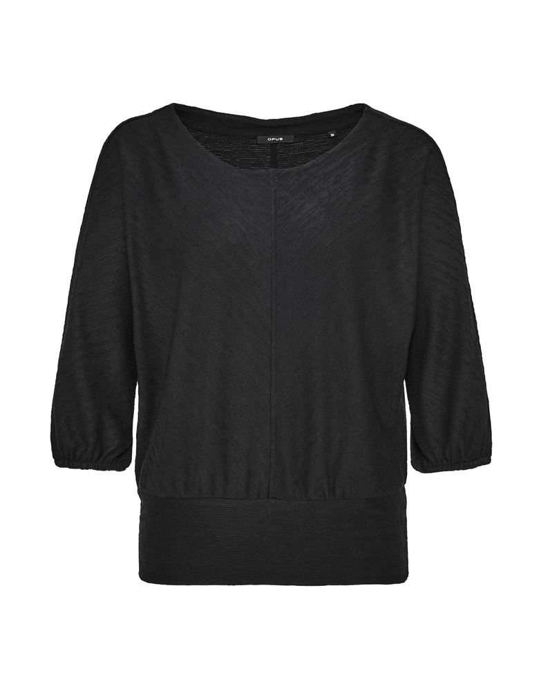 OPUS Sweatshirt Galari 3/4 Arm schwarz S22 1007179294143 38 | 900 black | 